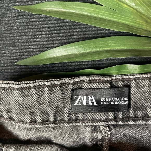 Zara Black Jean Skirt - Picture 5 of 6